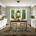 Area Rug for Living Room, 8x10 Area Rugs Washable, Retro Floral Non-Slip Carpet - Image 7
