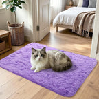 3x5 Purple Fluffy Soft Area Rug Non-Slip - Image 2
