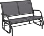 Outsunny 2-Person Outdoor Glider Bench, Patio Double Swing Rocking Chair by Outsunny