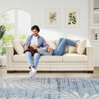 84.5"W Mid Century Modern Couch - Image 3