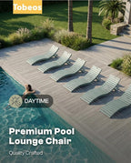 Folding HDPE Outdoor Chaise Lounge - Image 9
