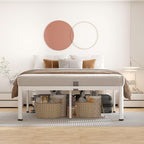 ROIL 14 Inch White California King Bed Frame - Image 6