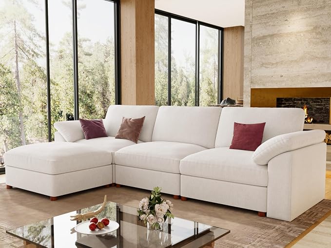 EASE MOOSE Sectional Modular Sofa, Oversized L Shape Sectional Couch Wide Deep - Image 5