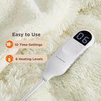 Bedsure Faux Fur Heated Blanket Twin Size, Fast Heating Fluffy Electric Blanket - Image 4