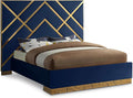Meridian Furniture VectorNavy-Q Vector Collection Modern | Contemporary Velvet by MeridianFurniture