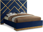 Meridian Furniture VectorNavy-Q Vector Collection Modern | Contemporary Velvet by MeridianFurniture