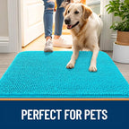 OLANLY Dog Door Mat for Muddy Paws 47x20, Super Absorbent Chenille Mud Mat | - Image 6