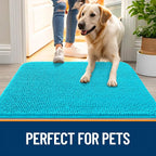 OLANLY Dog Door Mat for Muddy Paws 30x17, Super Absorbent Chenille Mud Mat | - Image 6