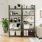 NUMENN 5 Tier Bookshelf, Tall Bookcase Shelf Storage Organizer, Modern Book - Image 4