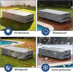 Waterproof Patio Lounge Chair Cover 2 Pack, Heavy Duty 600D Waterproof Outdoor - Image 7