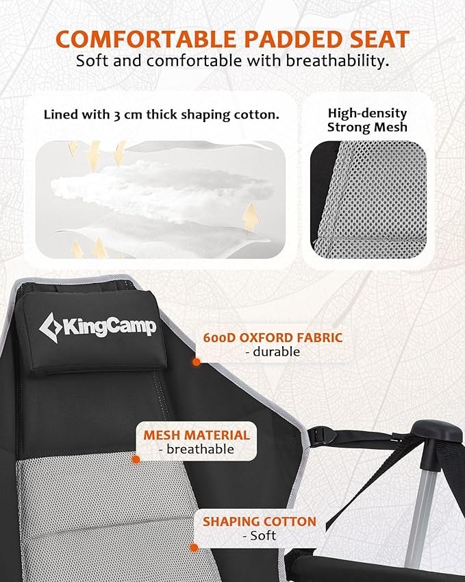 KingCamp Hammock Camping Chair, Swinging Portable Camp Chairs - Image 9