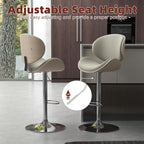 civama Bar Stools Set of 4 for Kitchen Counter, Adjustable Bar Height Chairs - Image 3