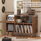 LELELINKY Large 48'' Record Player Stand - Image 4