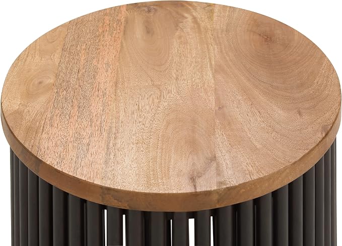 SIMPLIHOME Demy Metal and Wood Accent Table - Image 10
