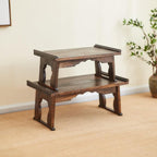 Japanese Wood Floor Table with Foldable Legs - Image 4