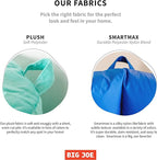 Big Joe Milano Bean Bag Chair for Kids, Durable Easy-Clean Navy Smartmax - Image 5