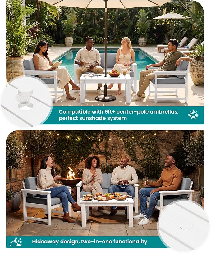 SERWALL HDPE Outdoor Loveseat - Image 3