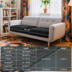Hokway Stretch Couch Cushion Covers, 2 Piece Individual Sofa Cushion - Image 3