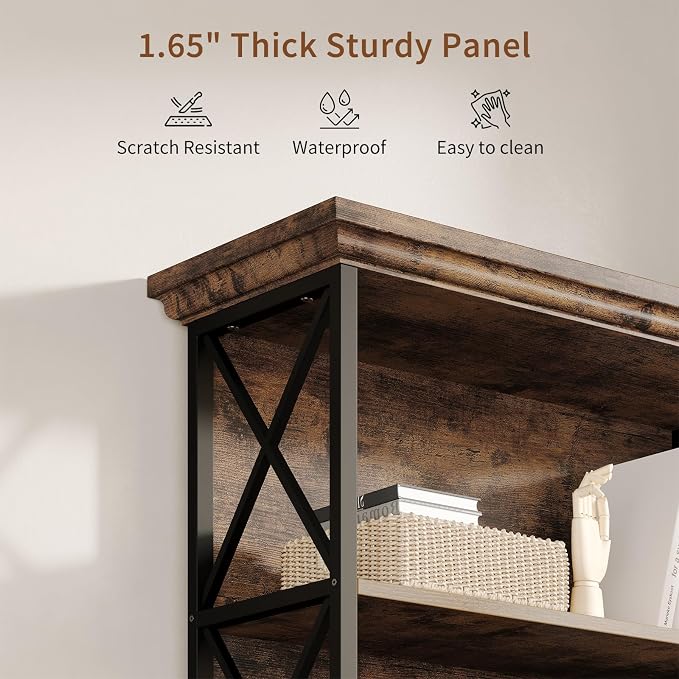 GOLDDAY 5-Tier Tall Bookcase - Image 7
