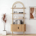 71" Tall Fluted Arched Bookshelf by JanmerHome