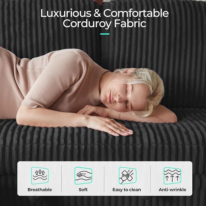 LINSY HOME Sectional Sleeper Sofa Pull Out Couches - Image 7