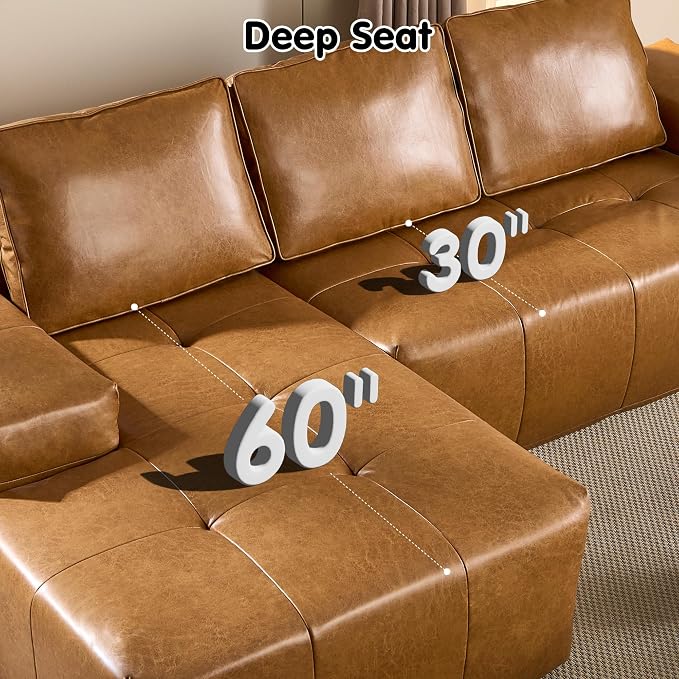 ovios 106" Cloud Boneless Couch - Image 3