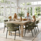 HNY Modern Dining Room Arm Chairs Set of 2, Open-Back Kitchen Side Chairs - Image 9