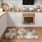 Entryway Rug 2x3 Brown Welcome Door Mat Indoor Entrance 24x36, Washable Small - Image 2