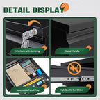 Letaya 3 Drawer Mobile File Cabinet - Image 8