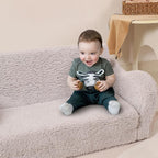 MOMCAYWEX Kids Sofa, 2-in-1 Flip-Out Foam Couch, Soft Play Lounge Chair - Image 6
