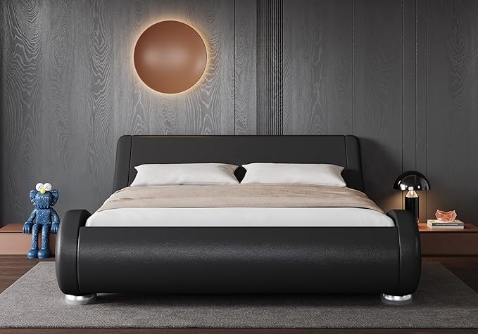 Allewie Full Size Upholstered Platform Bed Frame - Image 3