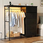 DUMOS Black Dresser for Bedroom - Image 2