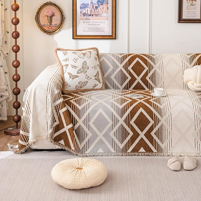 VClife Boho Couch Cover, Non Slip Sofa Cover by VCLIFE