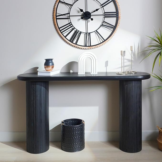 56" Wood Console Table for Entryway, Modern Sofa Table for Living Room - Image 5