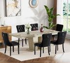 Henf 7 Pieces Extendable Dining Table Set by Henf