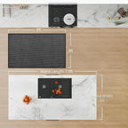 3x5 ft Area Rug Entryway Runner Kitchen Rugs Non Slip Washable Black | Boho - Image 2