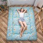 MAXYOYO Rustic Floral Korean Floor Mattress, Foldable Mat Roll Up Camping - Image 3