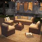 Aoxun Patio Furniture Sets, 7-Piece Outdoor Patio Furniture - Image 3