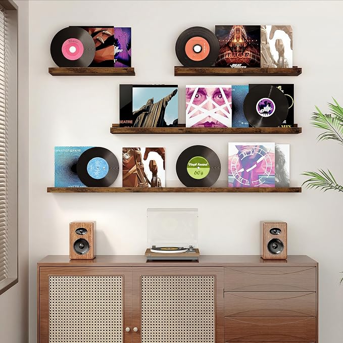 Floating Shelves for Wall, 48 inch Wood Floating Shelves Set of 2, Picture - Image 2