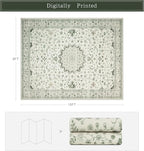 8x10 Washable Area Rugs for Living Room, Dining Room - Image 2
