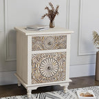 HOMPUS Night Stand Set 2, Vintage Nightstand - Image 8