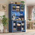 VilroCaz 70.9" Tall Farmhouse Kitchen Pantry Buffet Cabinet by VilroCaz