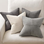 MIULEE Neutral Grey Decorative Throw Pillow Covers 20x20 Inch Set of 4 Modern - Image 5