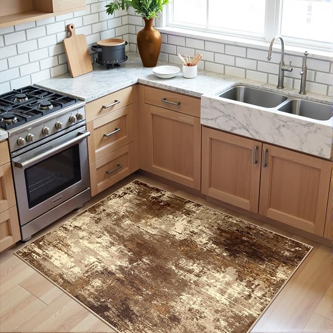 RELEANY Washable 3'x5' Abstract Area Rug - Image 2