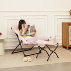 15" Folding Ottoman, Foldable Footrest Stool, Portable Small Foot Stool - Image 4