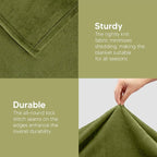 Utopia Bedding Fleece Blanket King Size Olive 300GSM Luxury Fuzzy Soft - Image 7