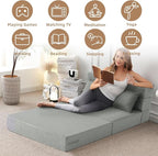 FILUXE Folding Sofa Bed | Convertible Sleeper Chair Bed - Image 4
