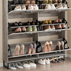 BORNOON Shoe Cabinet with 6 Flip Drawers Narrow Shoe Storage Cabinet Organizer - Image 6