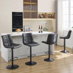 FIRAVOE Bar Stools Set of 4, Adjustable Counter Height Bar Stools 24"-33" - Image 8