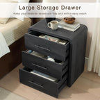 Fatmok 4-Piece Modern Bedroom Furniture Set, 2 Nightstands - Image 6